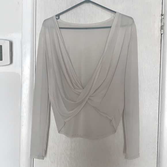 Swoop back long sleeve blouse - Picture 2 of 2